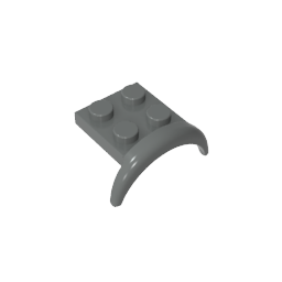 49097 | Vehicle, Mudguard 3 x 3 x 1 with Arch Round