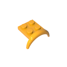 49097 | Vehicle, Mudguard 3 x 3 x 1 with Arch Round