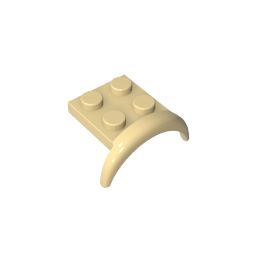 49097 | Vehicle, Mudguard 3 x 3 x 1 with Arch Round