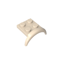 49097 | Vehicle, Mudguard 3 x 3 x 1 with Arch Round