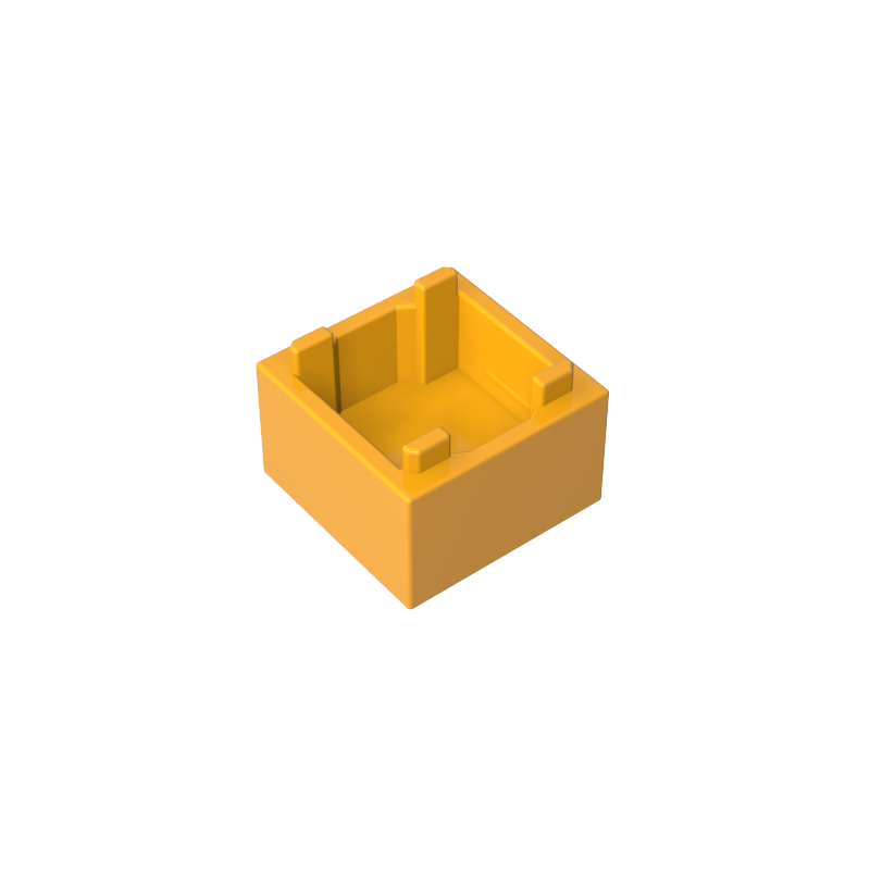 35700 | Container, Box 2 x 2 x 1 - Top Opening with Flat Inner Bottom