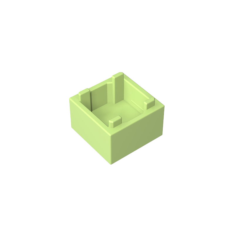 35700 | Container, Box 2 x 2 x 1 - Top Opening with Flat Inner Bottom