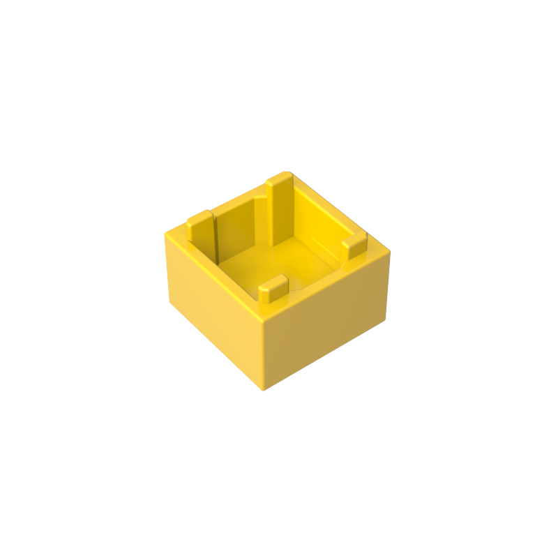 35700 | Container, Box 2 x 2 x 1 - Top Opening with Flat Inner Bottom