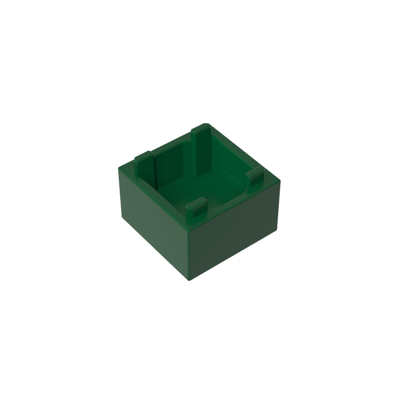 35700 | Container, Box 2 x 2 x 1 - Top Opening with Flat Inner Bottom