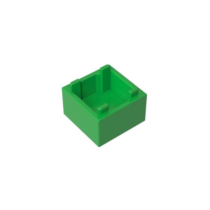 35700 | Container, Box 2 x 2 x 1 - Top Opening with Flat Inner Bottom