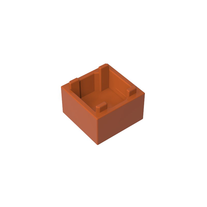 35700 | Container, Box 2 x 2 x 1 - Top Opening with Flat Inner Bottom