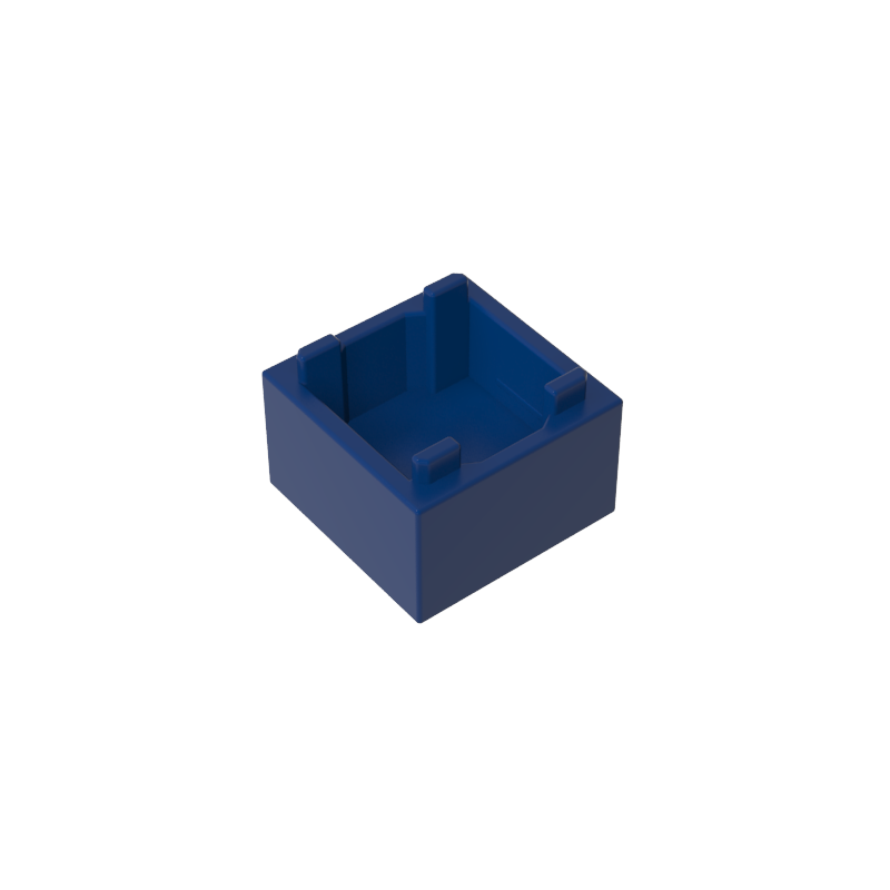35700 | Container, Box 2 x 2 x 1 - Top Opening with Flat Inner Bottom