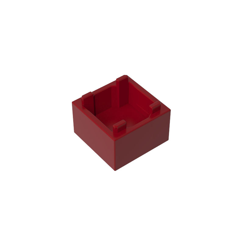 35700 | Container, Box 2 x 2 x 1 - Top Opening with Flat Inner Bottom