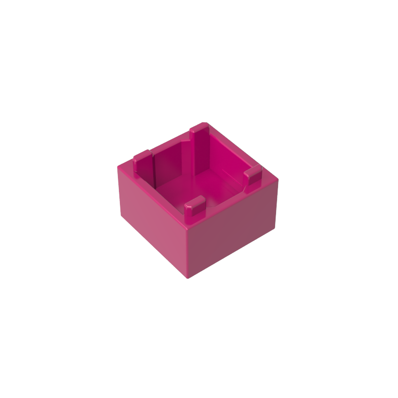35700 | Container, Box 2 x 2 x 1 - Top Opening with Flat Inner Bottom