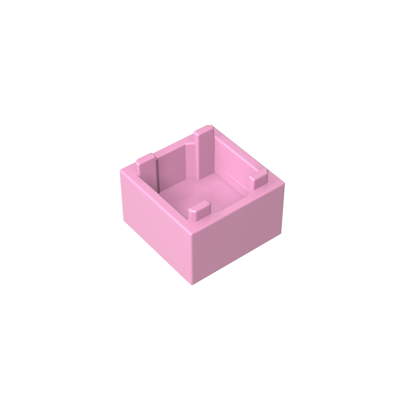 35700 | Container, Box 2 x 2 x 1 - Top Opening with Flat Inner Bottom