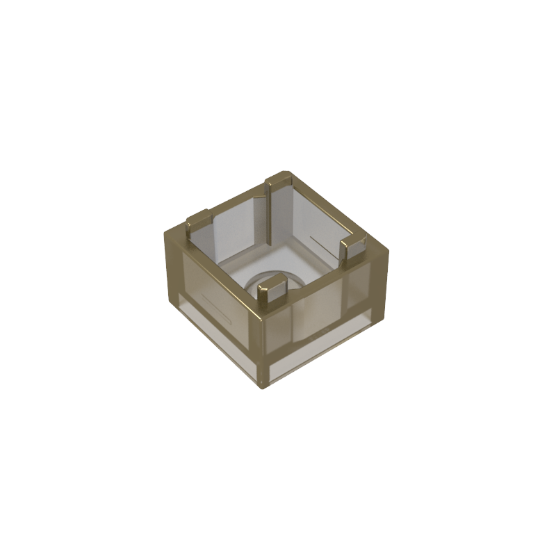 35700 | Container, Box 2 x 2 x 1 - Top Opening with Flat Inner Bottom