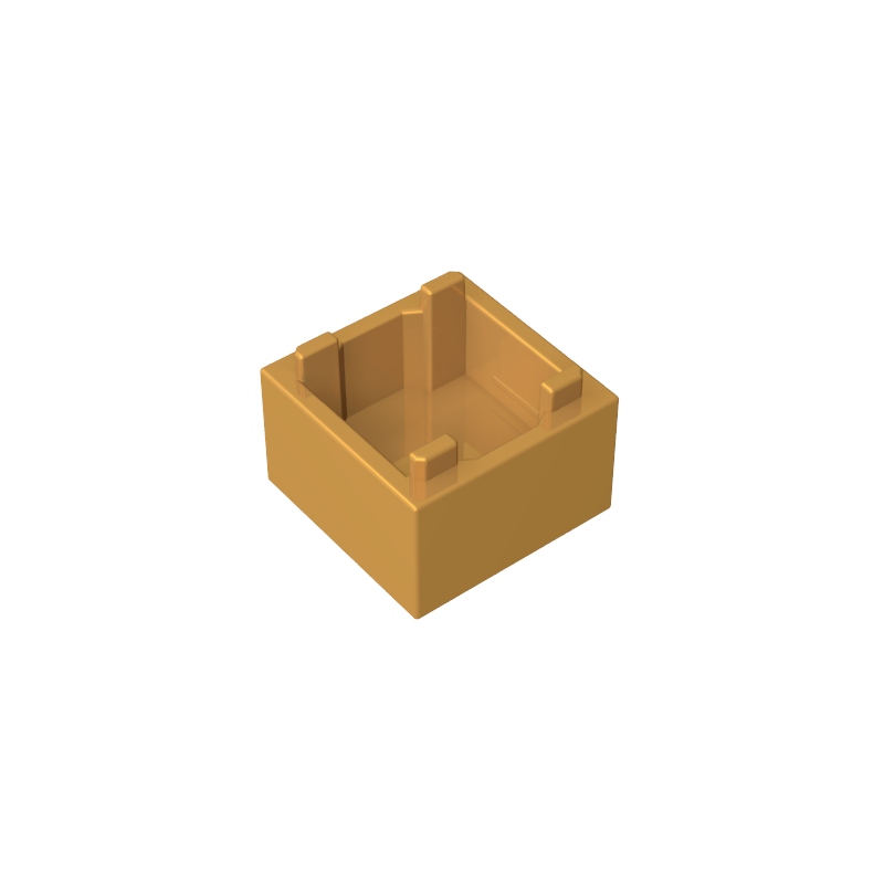 35700 | Container, Box 2 x 2 x 1 - Top Opening with Flat Inner Bottom