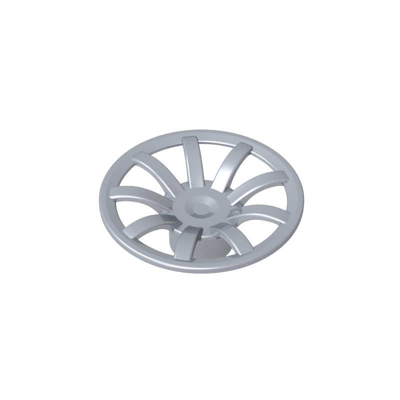 62701 | Wheel Cover 9 Spoke - 24mm D. - for Wheels 55982 and 56145
