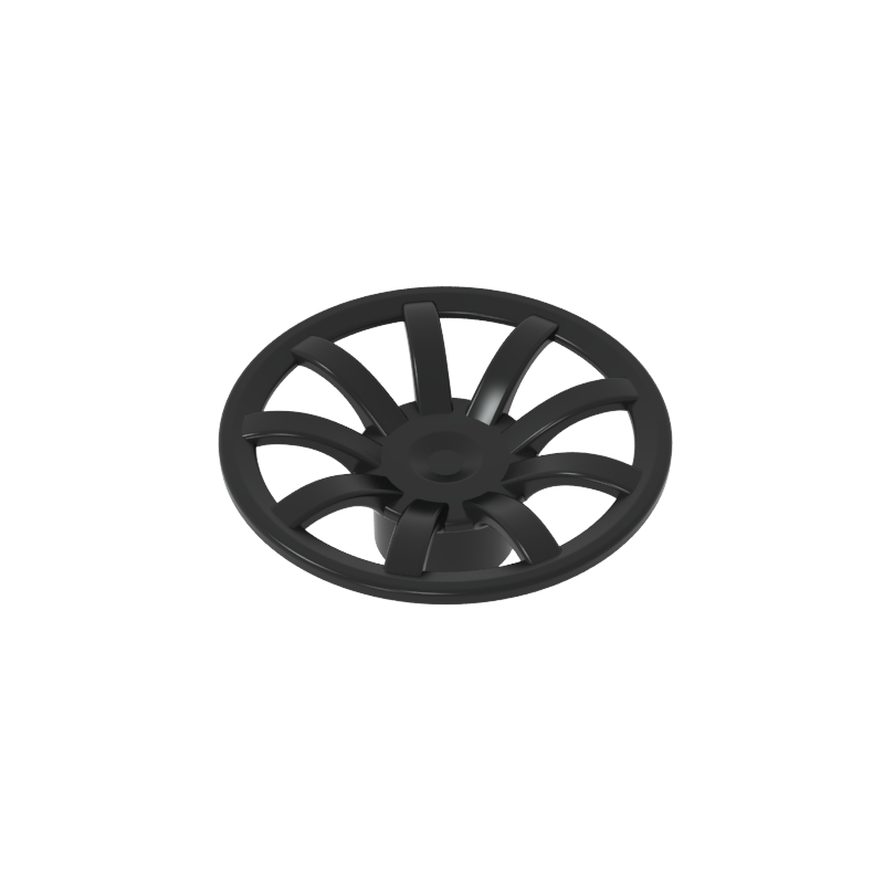 62701 | Wheel Cover 9 Spoke - 24mm D. - for Wheels 55982 and 56145