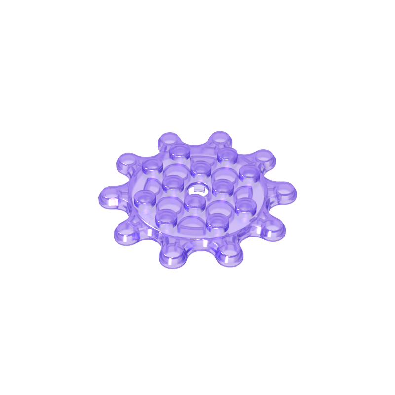 35443 | Plate, Round 4 x 4 Gear 10 Tooth