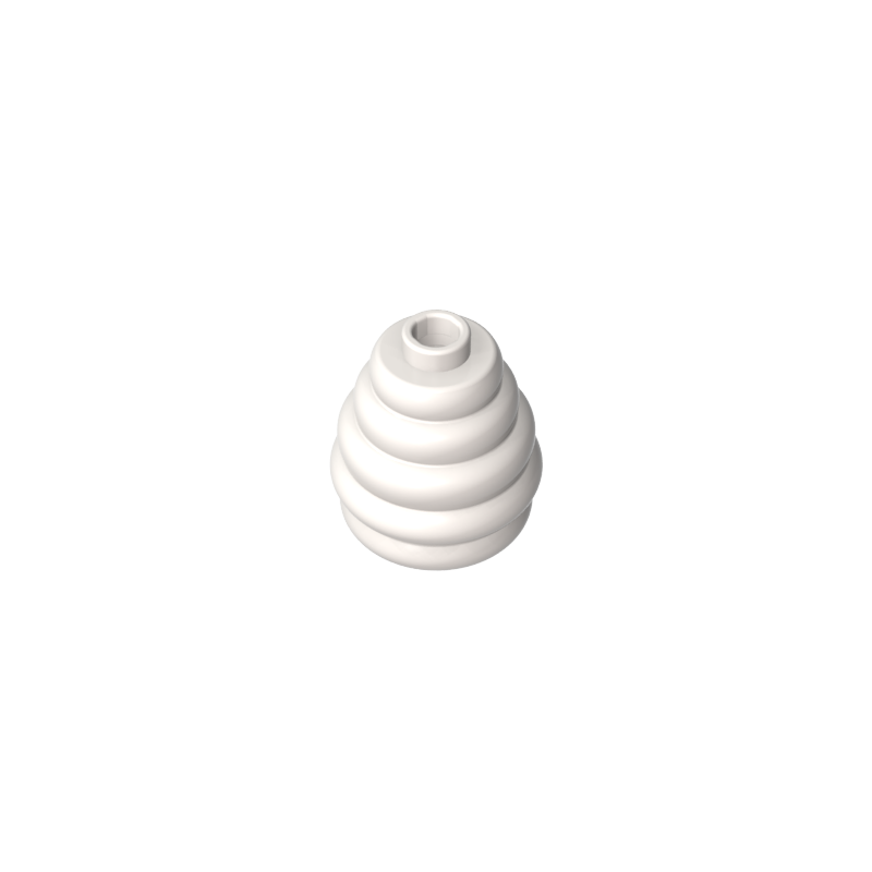 35574 | Cone 2 x 2 x 1 2/3 with Stacked Rings (Beehive / Cotton Candy)