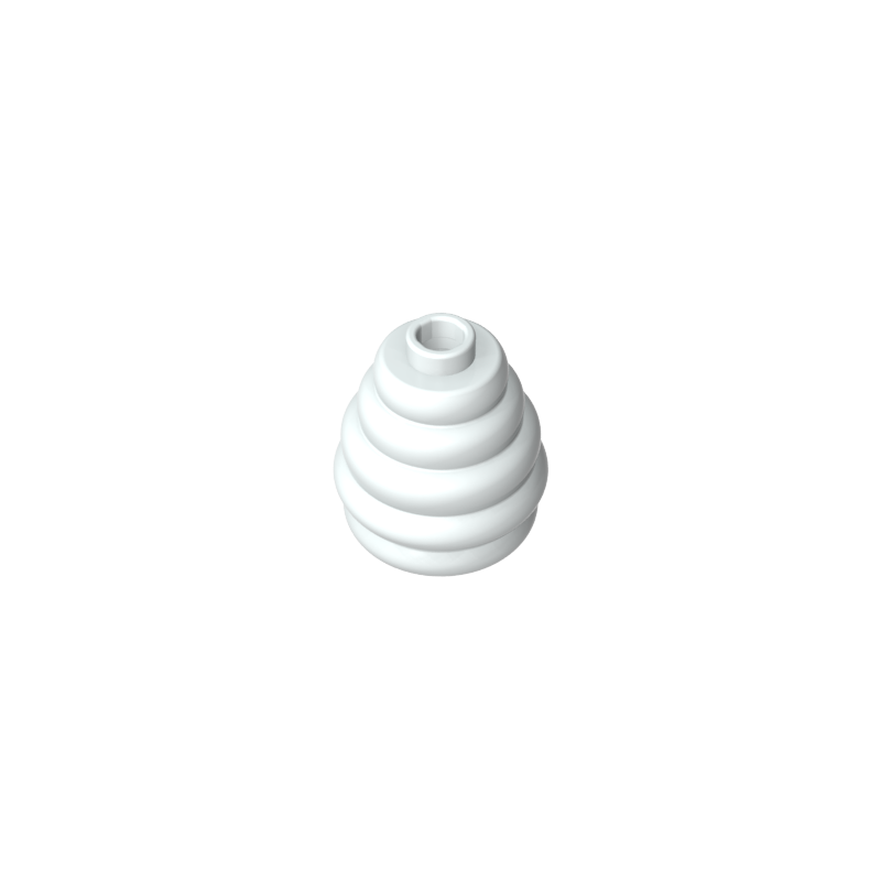 35574 | Cone 2 x 2 x 1 2/3 with Stacked Rings (Beehive / Cotton Candy)