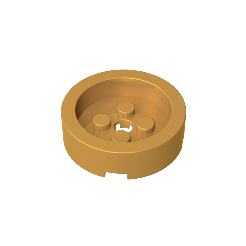 68325 | Brick, Round 4 x 4 with Recessed Center and Hole