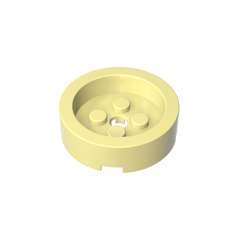 68325 | Brick, Round 4 x 4 with Recessed Center and Hole
