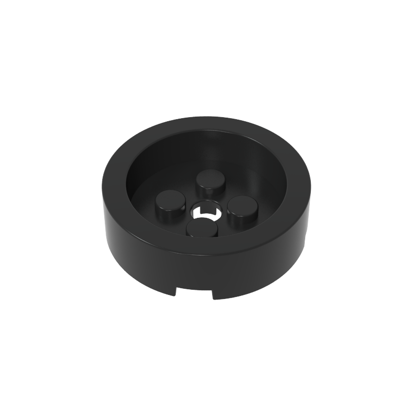 68325 | Brick, Round 4 x 4 with Recessed Center and Hole