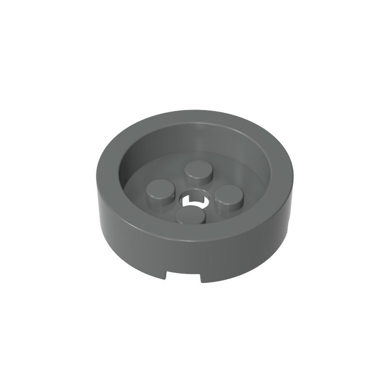 68325 | Brick, Round 4 x 4 with Recessed Center and Hole