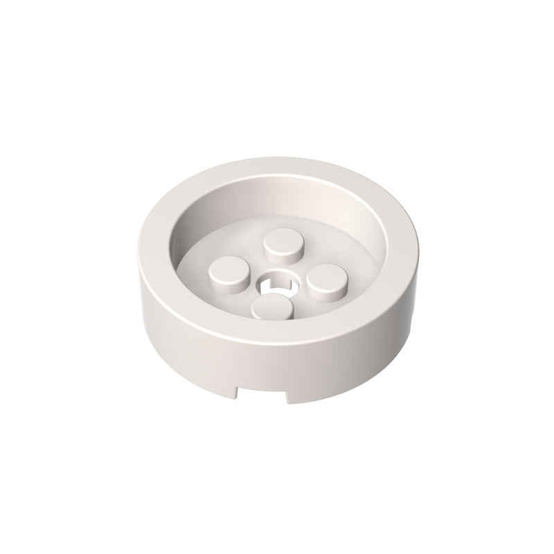 68325 | Brick, Round 4 x 4 with Recessed Center and Hole