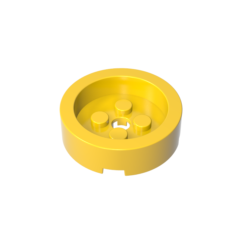 68325 | Brick, Round 4 x 4 with Recessed Center and Hole