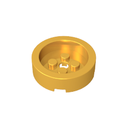 68325 | Brick, Round 4 x 4 with Recessed Center and Hole