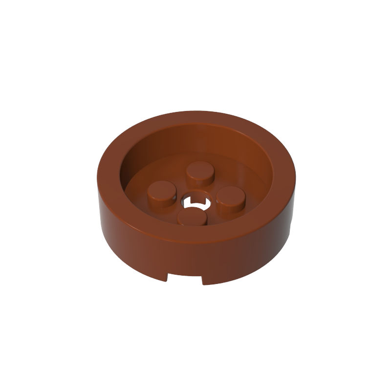 68325 | Brick, Round 4 x 4 with Recessed Center and Hole