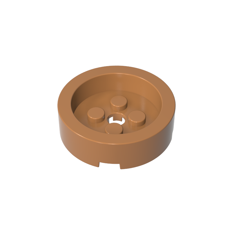 68325 | Brick, Round 4 x 4 with Recessed Center and Hole