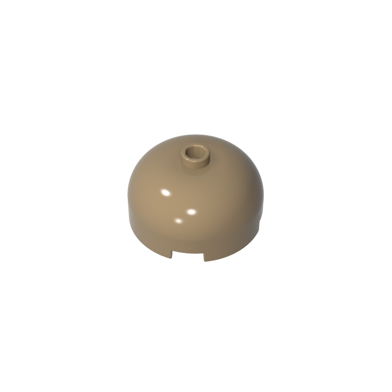 49308 | Brick, Round 3 x 3 x 1 1/3 Dome Top - Open Stud