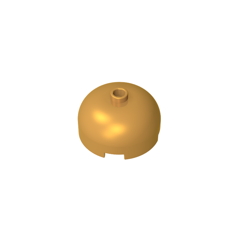 49308 | Brick, Round 3 x 3 x 1 1/3 Dome Top - Open Stud