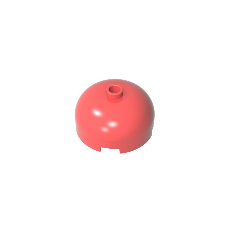 49308 | Brick, Round 3 x 3 x 1 1/3 Dome Top - Open Stud