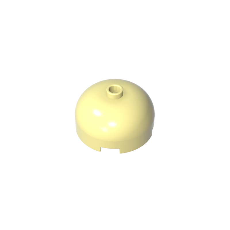 49308 | Brick, Round 3 x 3 x 1 1/3 Dome Top - Open Stud
