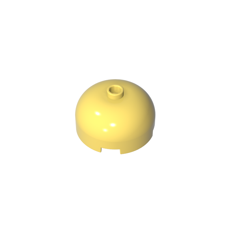 49308 | Brick, Round 3 x 3 x 1 1/3 Dome Top - Open Stud