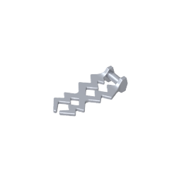 59233 | Wave Angular Double with Bar Handle (Electric Zigzag / Lightning Bolt)