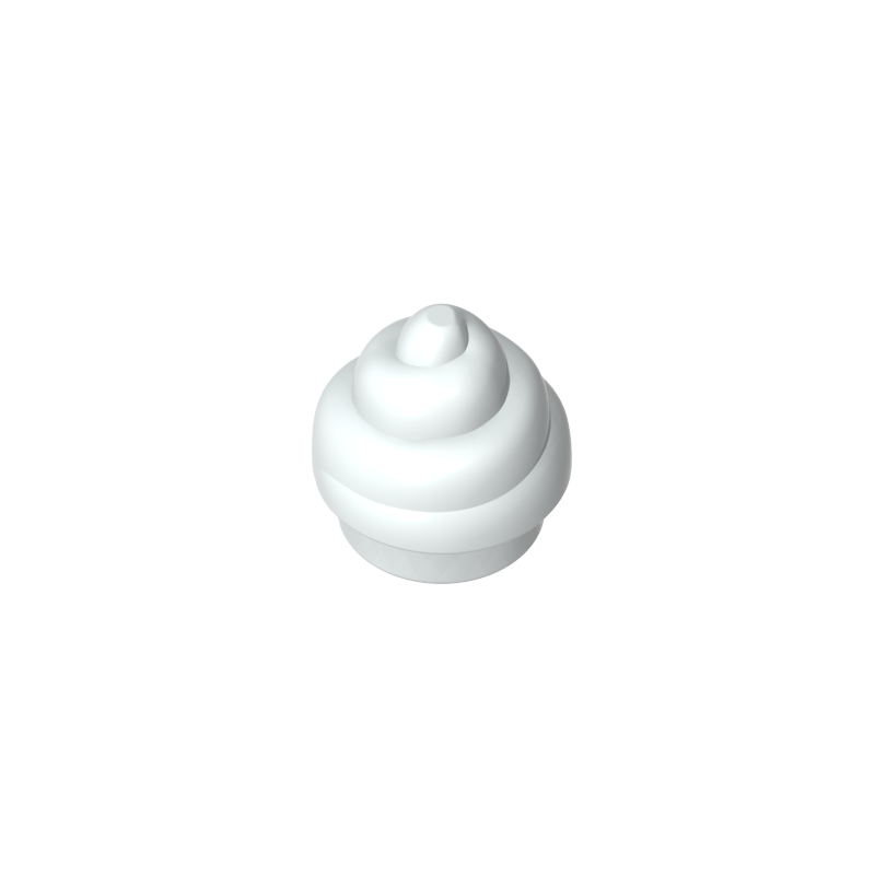 53119 | Plate, Round 1 x 1 with Horizontal Swirl / Twist