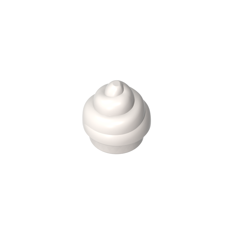 53119 | Plate, Round 1 x 1 with Horizontal Swirl / Twist