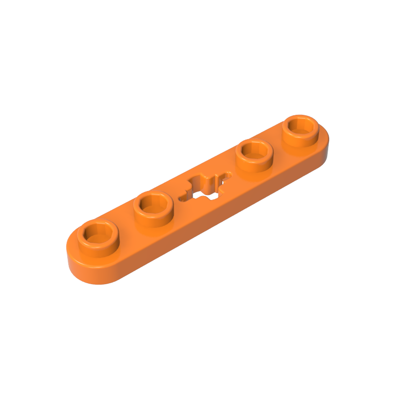 32124 | Technical Plate 1 x 5 with Smooth Ends, 4 Studs and Center Axle Hole
