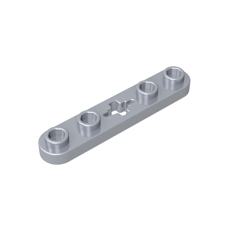 32124 | Technical Plate 1 x 5 with Smooth Ends, 4 Studs and Center Axle Hole