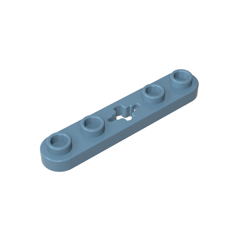 32124 | Technical Plate 1 x 5 with Smooth Ends, 4 Studs and Center Axle Hole