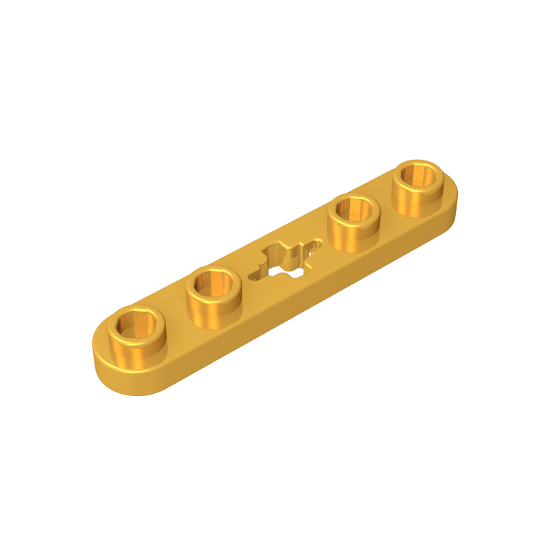 32124 | Technical Plate 1 x 5 with Smooth Ends, 4 Studs and Center Axle Hole
