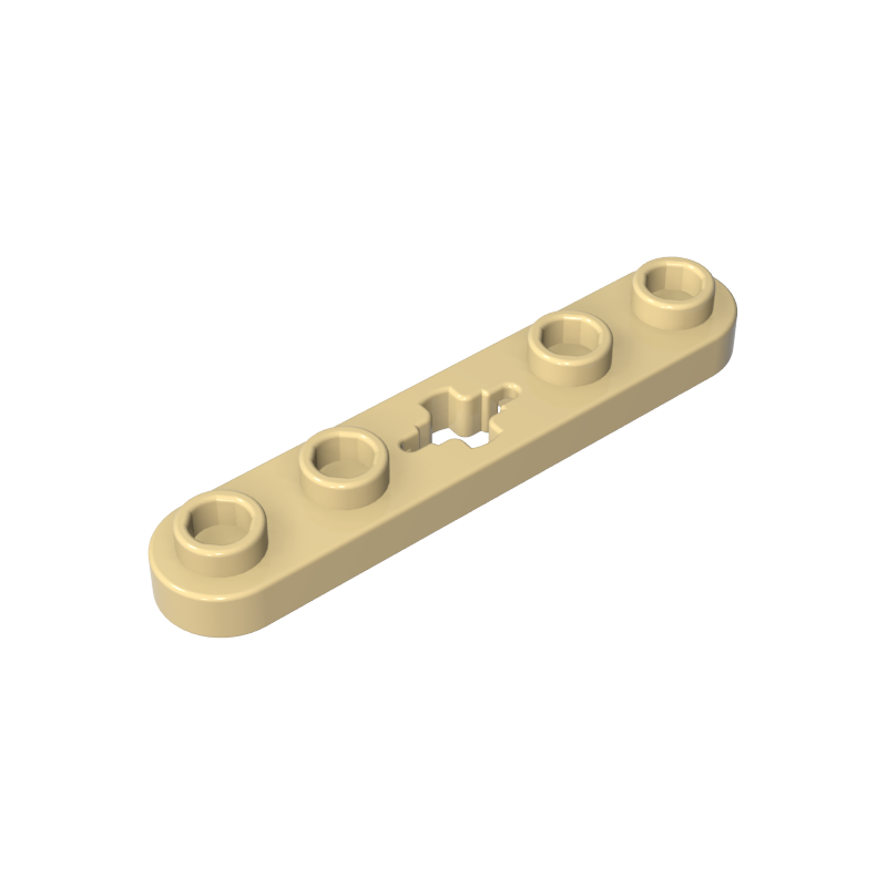 32124 | Technical Plate 1 x 5 with Smooth Ends, 4 Studs and Center Axle Hole