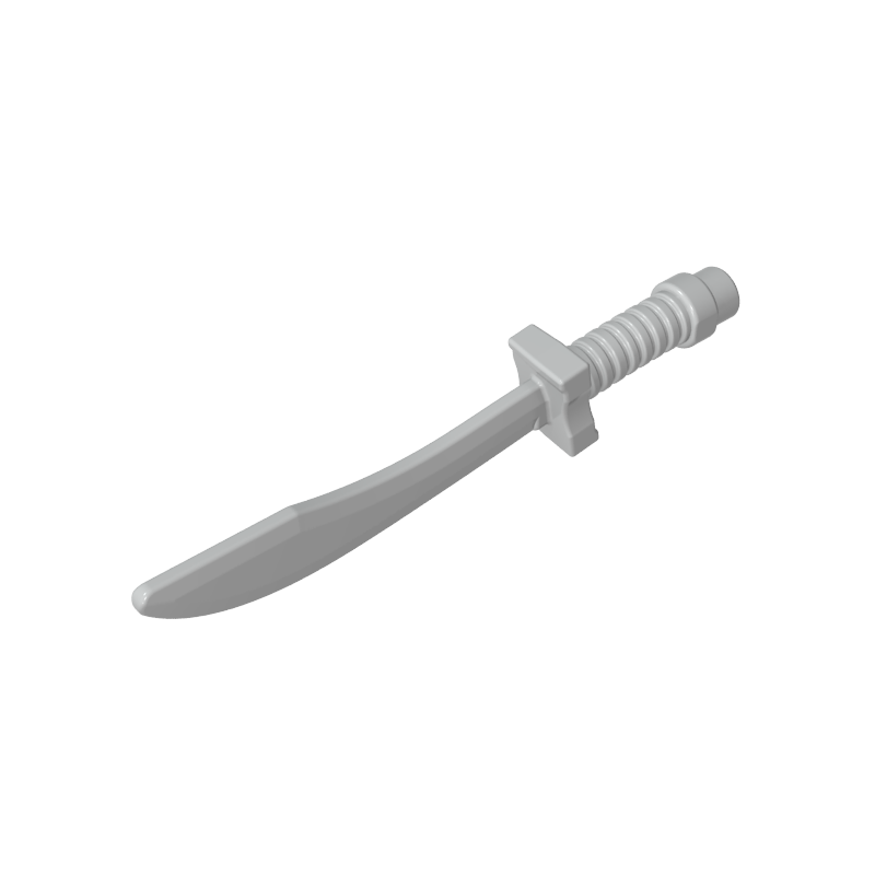 25111 | Weapon Sword, Saber / Dao Curved Blade and Hilt with Bar End