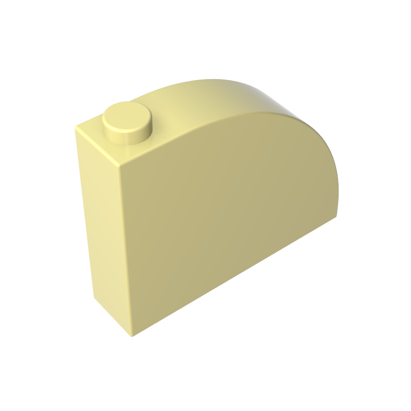65734 | Slope, Curved 4 x 1 x 2 2/3 with Stud