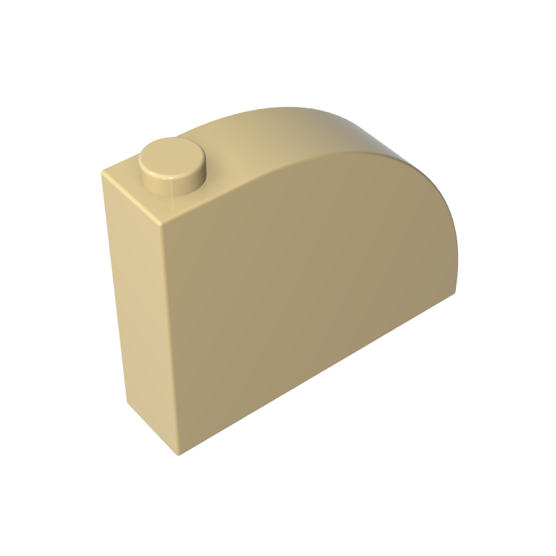 65734 | Slope, Curved 4 x 1 x 2 2/3 with Stud