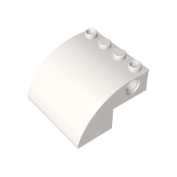 61487 | Slope, Curved 4 x 4 x 2 with 4 Studs and Pin Holes