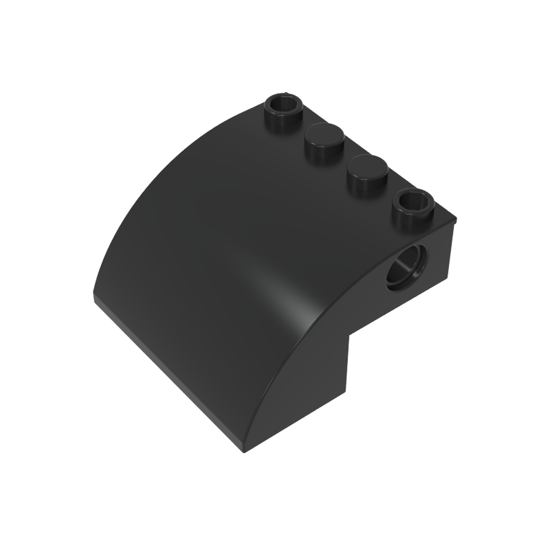61487 | Slope, Curved 4 x 4 x 2 with 4 Studs and Pin Holes