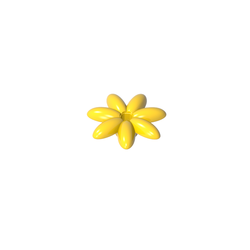 95832 | Friends Accessories Flower with 7 Thin Petals and Pin