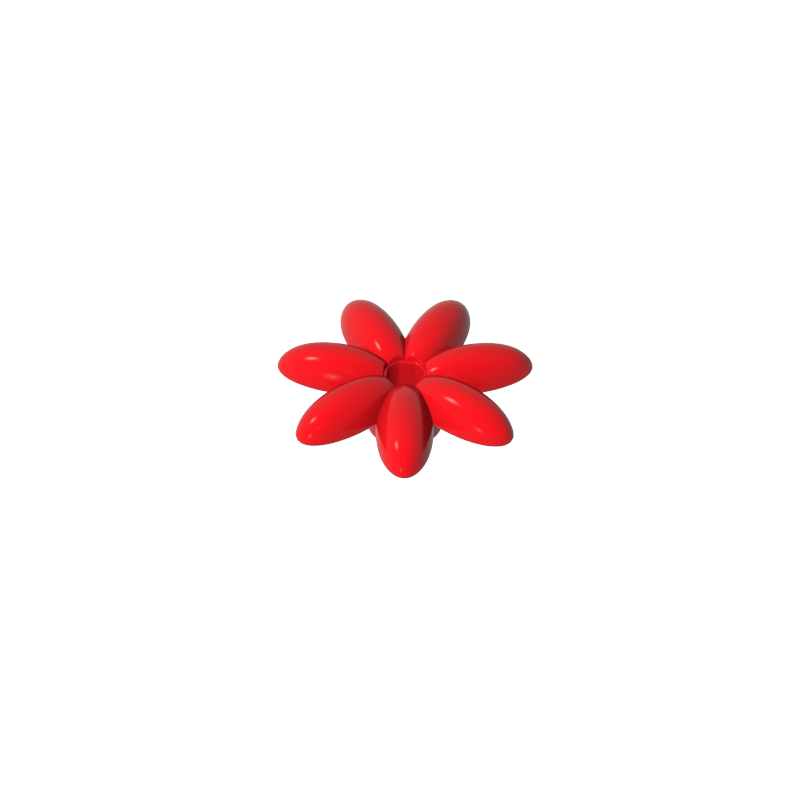 95832 | Friends Accessories Flower with 7 Thin Petals and Pin